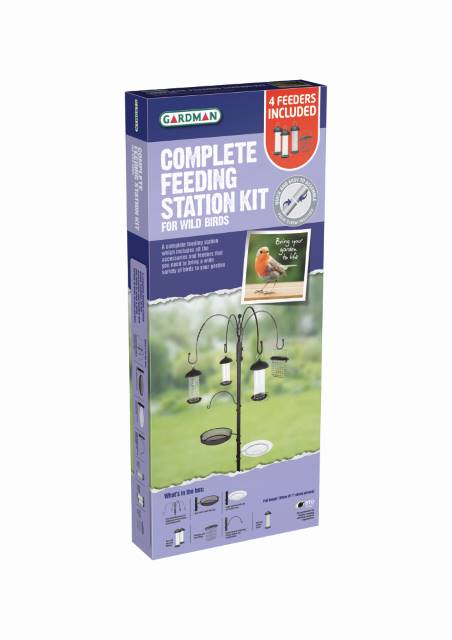 Komplet foderstation - Blomsterverden